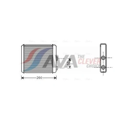 Imagen de PRASCO OL6259 Radiador de Calefaccion OPEL: Zafira A, Astra G Caravan, CC