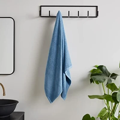 Imagen de Catherine Lansfield Toalla de baño algodón Secado rápido, Color Azul