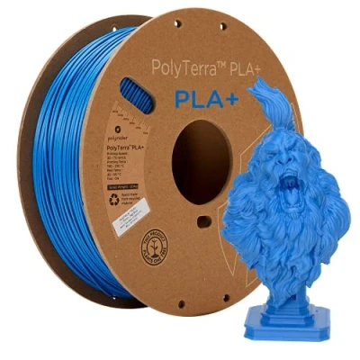 Imagen de Polymaker PolyTerra PLA+ Blue 1.75mm 1kg