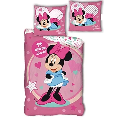 Imagen de AYMAX S.P.R.L. Minnie Juego de Cama (Funda nórdica 140 x 200 cm y Funda Almohada 63 cm, poliéster)