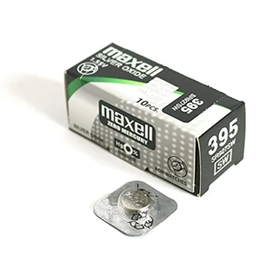 Imagen de Pila Boton Oxido De Plata 395 / SR927SW (Caja 10 Pilas)