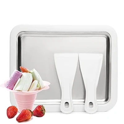 Imagen de JoyMech Fabricante de helados instantáneos, Ice Cream Rolls Maker Machine, Maquina hacer helados, Plancha para helado frito