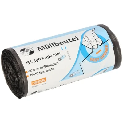 Imagen de DEISS UNIVERSAL PLUS Bolsas de basura (15 L, 50 unidades)