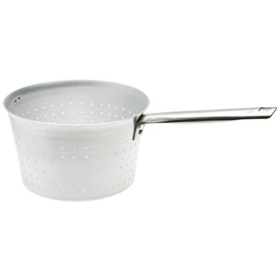 Imagen de Ollas Agnelli Colador cónicos con Mango y el Gancho de Aluminio Tubular Acero Inoxidable, 3.4 litros, Plata