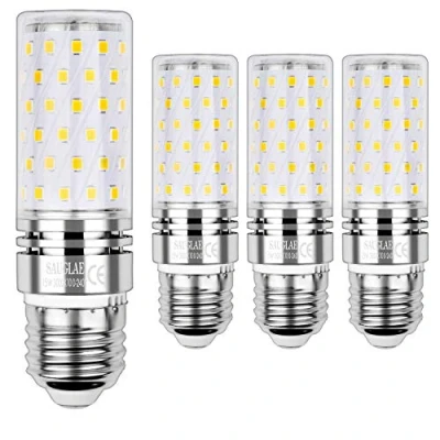 Imagen de SAUGLAE E27 Bombilla de Maíz LED 15W, 3000K Blanco Cálido, 120W Incandescente Bombillas Equivalentes, 1700Lm, Edison Tornillo LED, 4 Pack