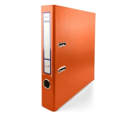 Imagen de Netuno 1x Ekobox Archivadores color naranja 2 anillas 5 cm A4 organizador estrecho de cartón para oficina estanterías carpetas escritorio despacho