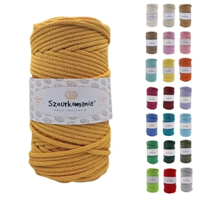 Imagen de Cordon Algodon Trenzado 5mm 100 Metros, Brillo, Macrame, Crochet,