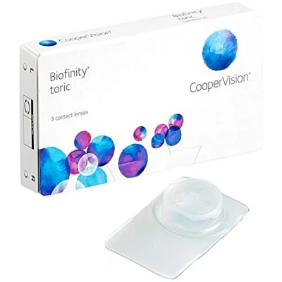 Imagen de Biofinity Toric Lentes de Contacto Tóricas Mensuales, R 8.7, D 14.5, 9.5 Dioptrías, Cilindro 1.75, Eje 130 3 Lentillas