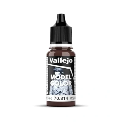 Imagen de Vallejo Model Color Pintura Acrílica Rojo (Burnt Red) Acabado Mate, 18 ml. Autonivelante y Sistema BSL para Modelismo Figuras