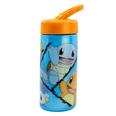 Imagen de Botella De Agua Deportiva Con Pajita Y Asa Incorporada 410 Ml Pokemon