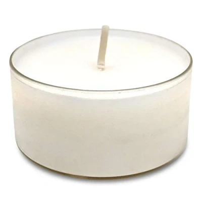 Imagen de Hyoola Velas de Té Naturales Paquete 8 Cera Natural 100% Sin Parafina y Perfume Maxi Larga Duración 10 h Hechas en Europa