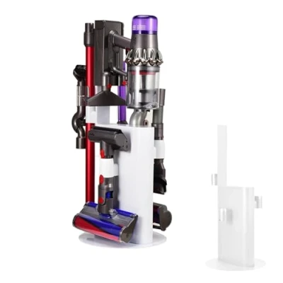 Imagen de MORANGO Soporte Aspiradora Dyson Compatible con V15, V6, V7, V8, V10, V11, DC30, DC31, DC34, DC35, DC58, DC59, DC62, DC74. Organizador de Almacenamiento sin Perforar la Pared. Acero al Carbono.