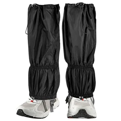 Imagen de Natuce Polainas Resistentes al Agua,Polainas Impermeable de Senderismo,500D Oxford di Nieve,Transpirable,Hombre y Mujer,Polainas para Montaña Trekking Esquí Escalada