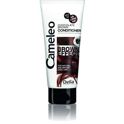 Imagen de Cameleo Acondicionador Efecto Marrón Tratamiento Nutritivo y Fortalecedor con Extracto de Nuez para Cabello Natural Teñido Morena Color Profundo Brillo 200ml