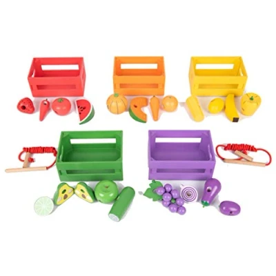 Imagen de TickiT 74011 Wooden Sorting Fruit and Vegetable Crates