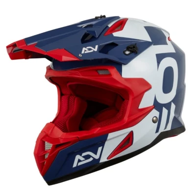Imagen de EOLE ADVRED002 Cascos de motocross rojo/azul M, 57 58 cm ECE 22.06 Unisex