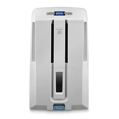 Imagen de De&#039;Longhi DD230P Deshumidificador Multifunción con Filtro de Limpieza Aire, 30 L/d, Sistema Bombeo y Drenaje Continuo, Gas Ecológico, Temporizador Programable, 540 W, 51 Db, Blanco Gris