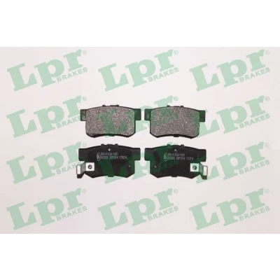 Imagen de LPR 05P1014 Juego de pastillas freno HONDA: S2000, Prelude V, CR V 2