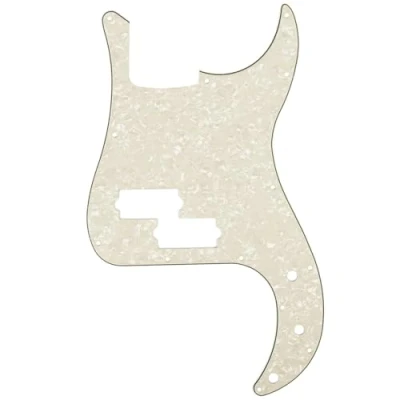 Imagen de Musiclily 13 Agujeros Precision Bass Pickguard Golpeador para Fender American/México Standard Bajo Estilo P, 4 capas Parchment Pearl