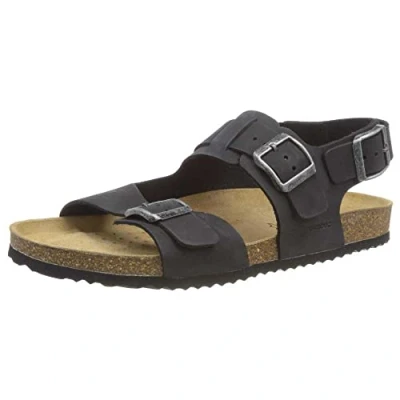 Imagen de Geox U Sandal Ghita A, Sandalias para Hombre, Negro (Black), 39 EU