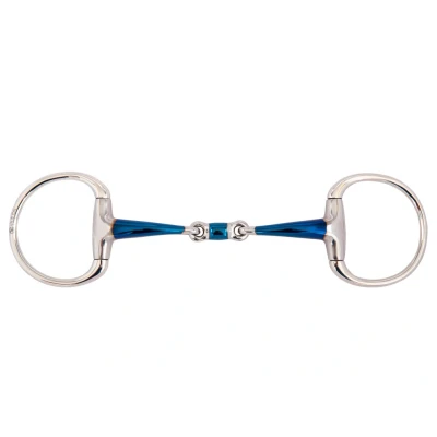 Imagen de BR double jointed eggbutt snaffle Sweet Iron 14mm