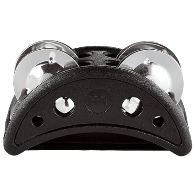 Imagen de Meinl Percussion cfjs2s BK pie de acero inoxidable pandereta con campanas y marco madera densidad media negro