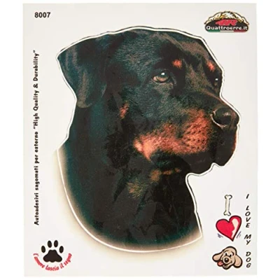 Imagen de Quattroerre 8007 Adhesivo Perro Rottweiler a Bordo Tabla