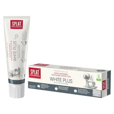 Imagen de Splat Pasta dental White Plus, 100 ml, ingredientes naturales, blanquea y pule el esmalte, disminuye la hipersensibilidad