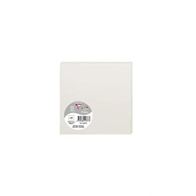 Imagen de Clairefontaine 11877C Un paquet de 25 cartes Pollen 13,5x13,5 cm 210g, Gris perle