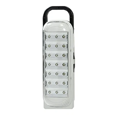 Imagen de LEOFLA Luz de emergencia linterna portátil lámpara recargable blanca 21 LED + cable