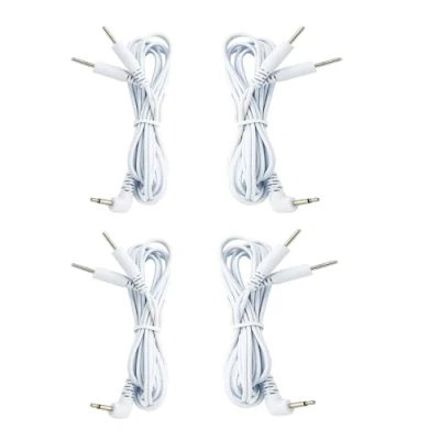 Imagen de TENS Cable conector DC 2,5 mm Pin 2 Conexión para unidad dispositivo fisioterapéutico 4 piezas