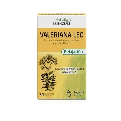 Imagen de NATURA ESSENZIALE Valeriana Leo 30 comprimidos Favorece la tranquilidad y calma Complemento alimenticio con extractos de valeriana, pasiflora espino blanco. A partir 12 años.