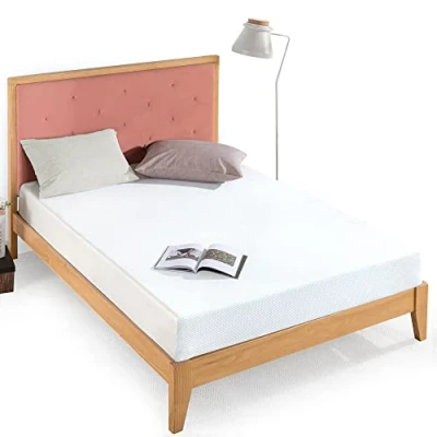 Imagen de Zinus 20 cm Gel Infused Green Tea Memory Foam Mattress, Espuma/Tejido, Blanco, 180 x 200