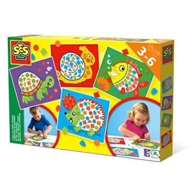 Imagen de SES Ich lerne Mosaike Legen Aprendo a Hacer mosaicos para niños, Multicolor (14827)
