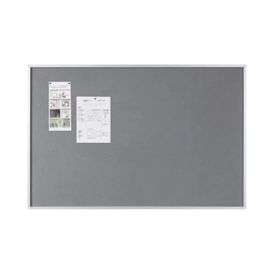 Imagen de Bi Office New Generation Tablero de anuncios fieltro, 1200 x 900 mm, color gris