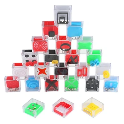 Imagen de Magicat Set de 24 Mini Juegos Rompecabezas Premium Habilidad e ingenio para Regalos cumpleaños niños Colegio, calendarios adviento, Bodas Diferentes Niveles y dificultades