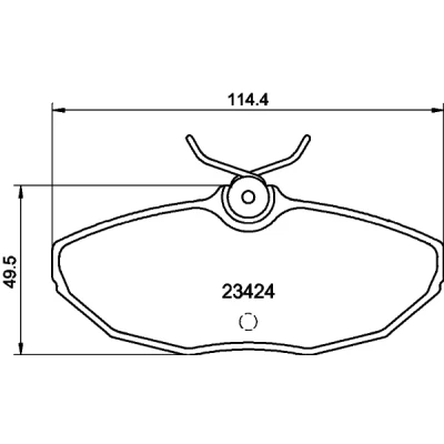 Imagen de HELLA 8DB 355 018 561 Juego de pastillas freno no preparado para indicador desgaste con tornillos pinza JAGUAR: S Type, XJ Berlina