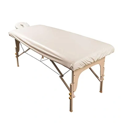 Imagen de ForPro Juego de sábanas masaje poliéster impermeable para tratamiento spa, lavable a máquina, ideal mesas masaje, incluye sábana bajera y funda el