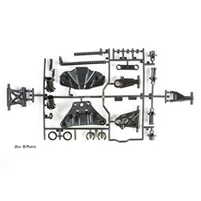 Imagen de Tamiya 51528 Pieza de Repuesto TT 02 B Parts Brazo suspensión, Color Blanco, zzzz s (51528 000)