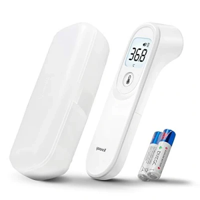 Imagen de yuwell Termometro Infrarrojos para Adultos et Enfants, Digital Frente sin Contacto, Lecture Précise Instantanée Alarme de Fièvre e Estuche Incluy