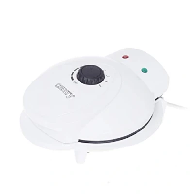 Imagen de Camry CR 3022 Gofrera 5 Gofres Forma Corazón, Placas Antiadherentes, Regulador de Temperatura, Waffle Maker Blanco, 1000W