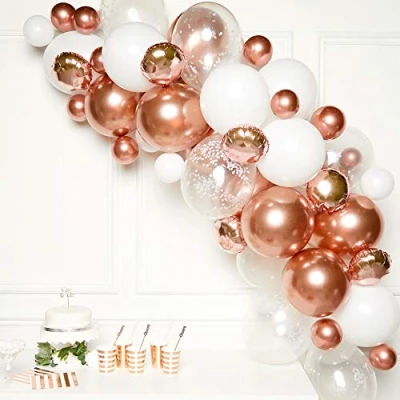 Imagen de amscan cumpleaños Kits de globos guirnalda oro rosa, multicolor, Medium (9907431)