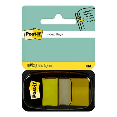 Imagen de Post it Index Marcadores, Medio, Rojo y Amarillo, 25.4 mm x 43.2 mm, 50 Marcadores/Dispensador, 2 Dispensadores/Paquete