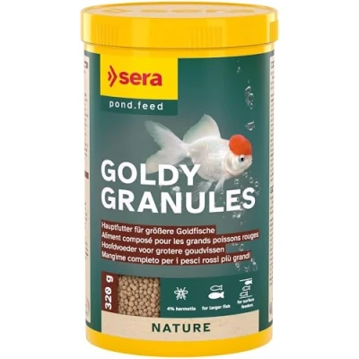 Imagen de Sera Dorado Granulado Pescado Rojo Comida, 320 g