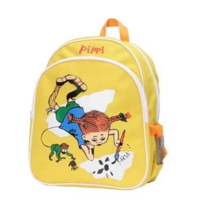 Imagen de Pippi Langstrumpf Bolsa de viaje Maleta rosa para niños Mochila niñas y Plástico poliéster Edad 3+, Amarillo, 120x270x320mm