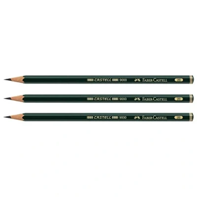 Imagen de Faber Castell Juego de 3 lápices a papel 9000 2b