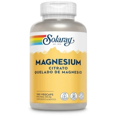 Imagen de Solaray Magnesium Citrate 133mg Magnesio 180 VegCaps