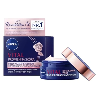 Imagen de NIVEA Vital Cuidado de noche regenerador para tez radiante, 50 ml