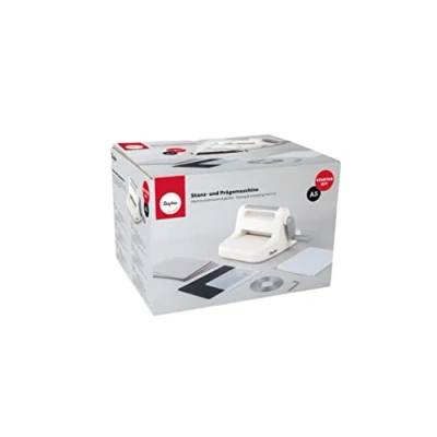 Imagen de Rayher Máquina troqueladora papel y embossing, A5, incluye placas, para manualidades, 50272000