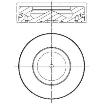 Imagen de Pistón MAHLE ORIGINAL 081 PI 00100 000